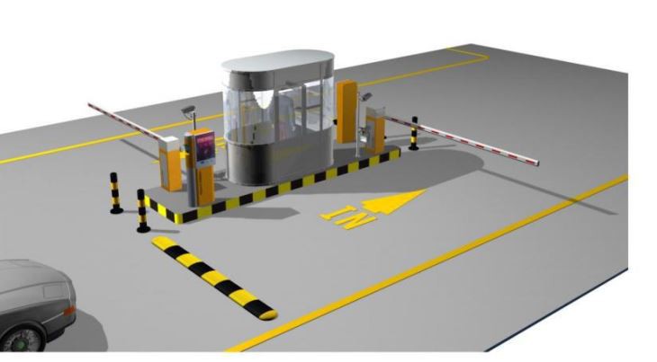 Barcode Ticket Parking System Nrog Auotmatic Them Tshuab